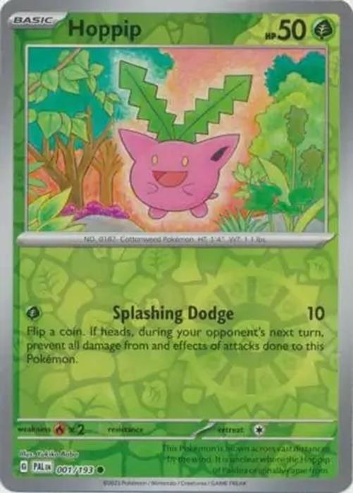 Hoppip - 001/193 - Paldea Evolved - Reverse Holo Common - NM/M
