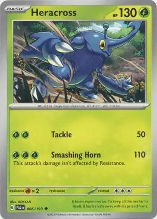 Heracross - 006/193 - Paldea Evolved - Uncommon - NM/M