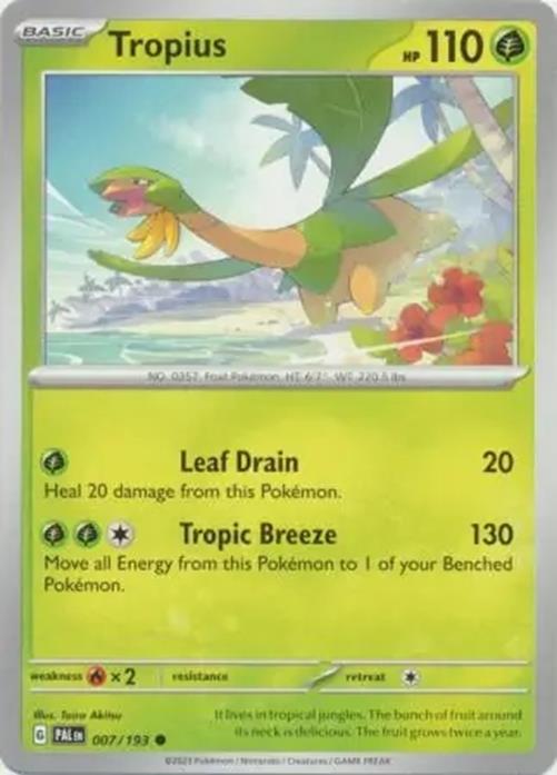Tropius - 007/193 - Paldea Evolved - Common - NM/M