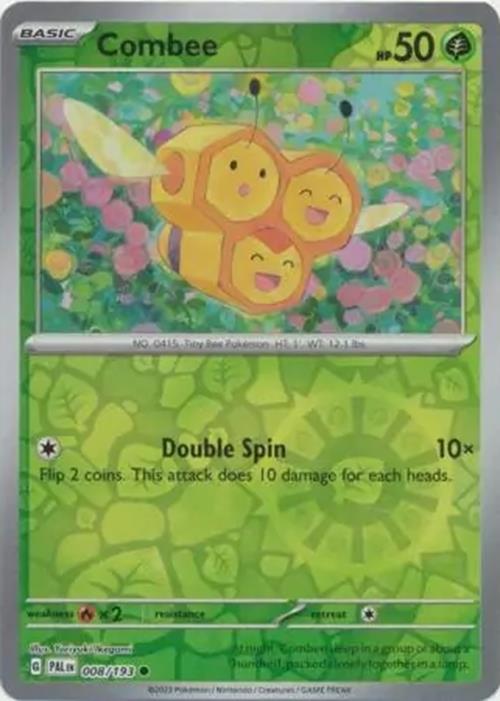 Combee - 008/193 - Paldea Evolved - Reverse Holo Common - NM/M