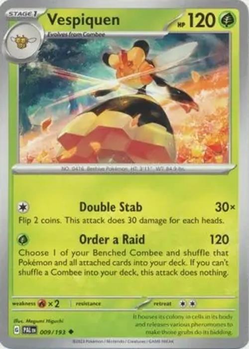 Vespiquen - 009/193 - Paldea Evolved - Uncommon - NM/M