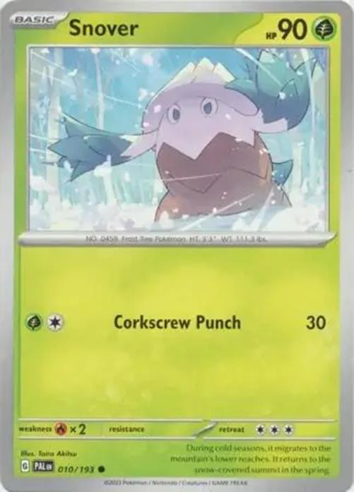 Snover - 010/193 - Paldea Evolved - Common - NM/M
