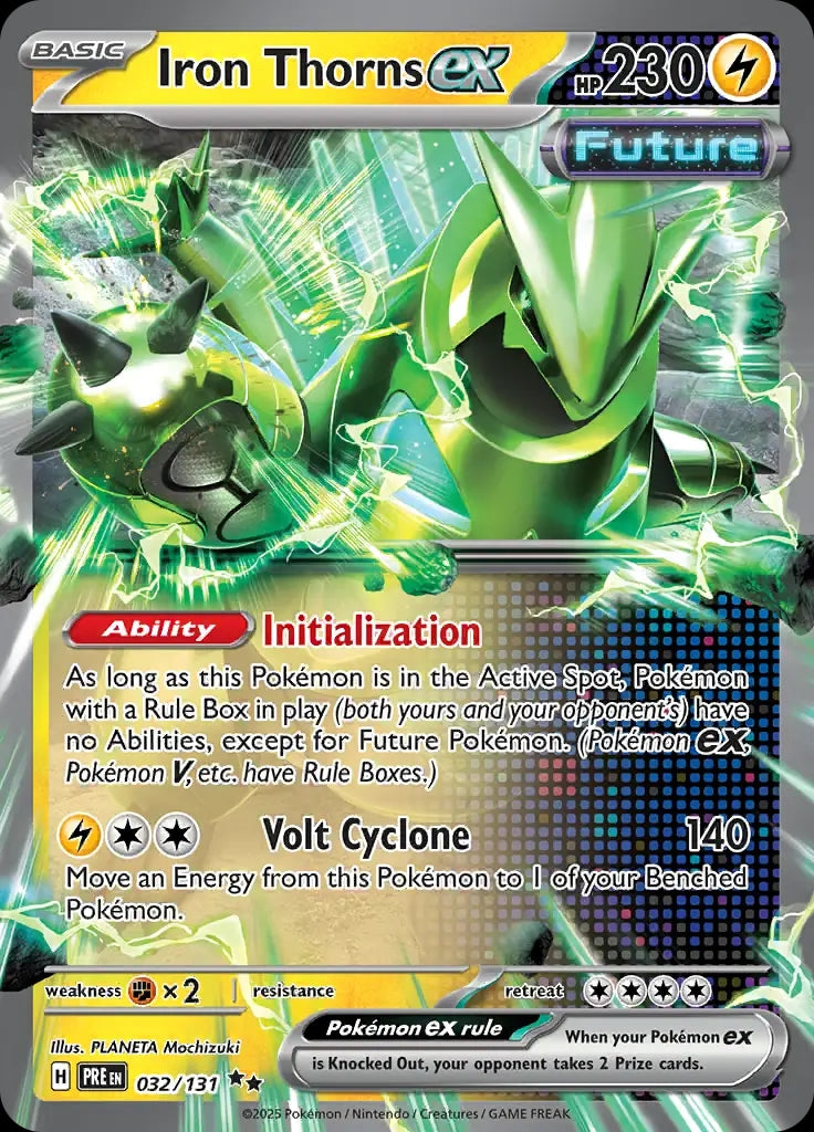 Iron Thorns ex - 032/131 - Prismatic Evolutions - Double Rare (RR) - NM/M