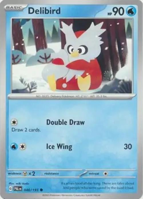 Delibird - 046/193 - Paldea Evolved - Common - NM/M