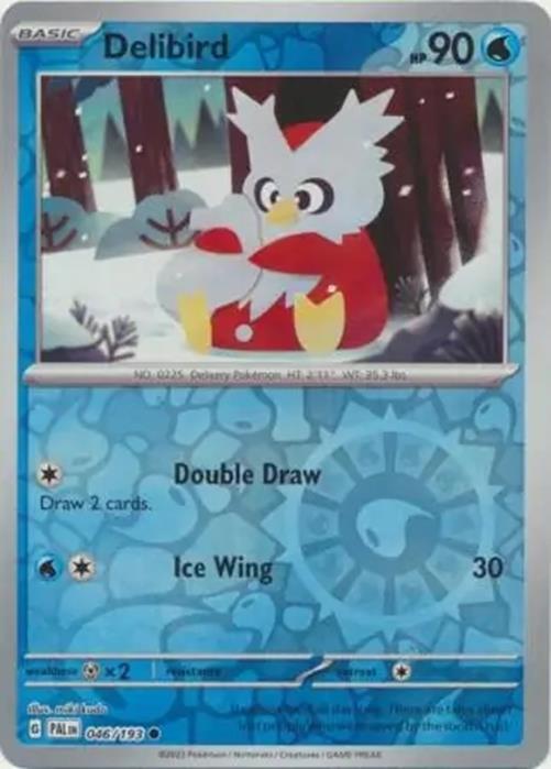 Delibird - 046/193 - Paldea Evolved - Reverse Holo Common - NM/M