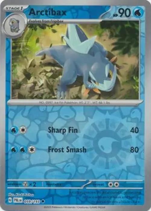 Arctibax - 059/193 - Paldea Evolved - Reverse Holo Uncommon - NM/M