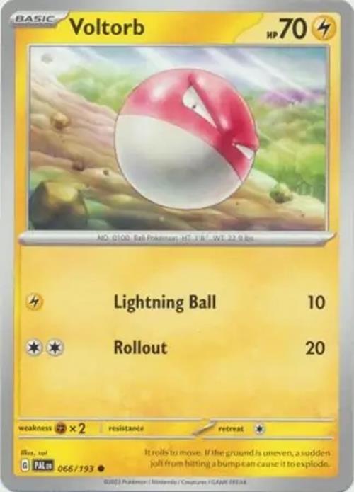 Voltorb - 066/193 - Paldea Evolved - Common - NM/M