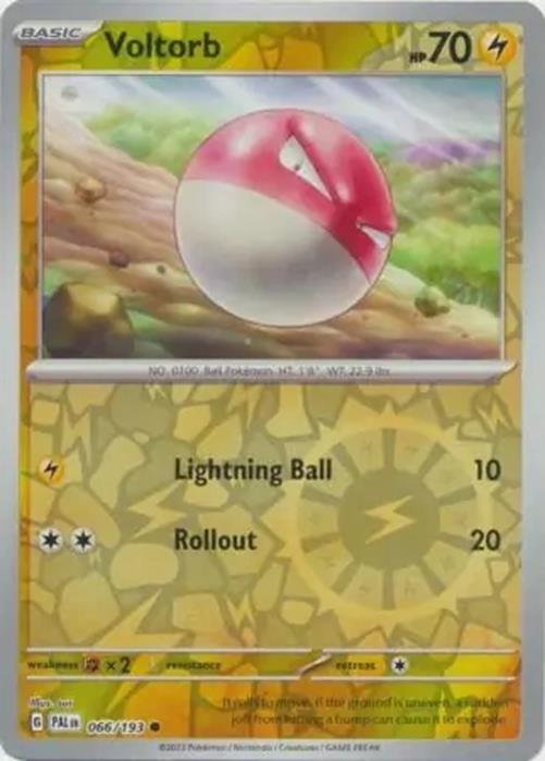 Voltorb - 066/193 - Paldea Evolved - Reverse Holo Common - NM/M