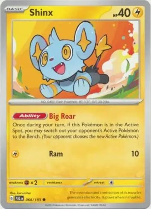 Shinx - 068/193 - Paldea Evolved - Common - NM/M