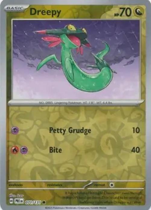 Dreepy - 071/131 - Prismatic Evolutions - Common Reverse Holo - NM/M
