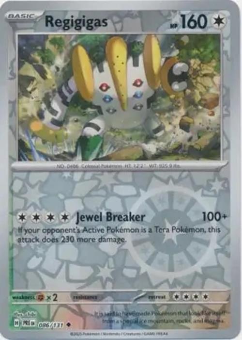 Regigigas - 086/131 - Prismatic Evolutions - Uncommon Reverse Holo - NM/M
