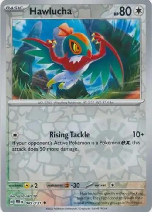 Hawlucha - 089/131 - Prismatic Evolutions - Uncommon Reverse Holo - NM/M