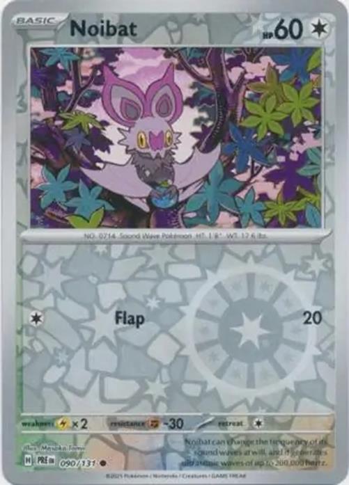 Noibat - 090/131 - Prismatic Evolutions - Common Reverse Holo - NM/M