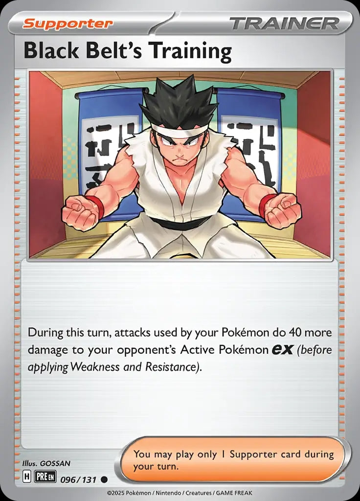 Black Belt's Training - 096/131 - Prismatic Evolutions - Common Normal - NM/M
