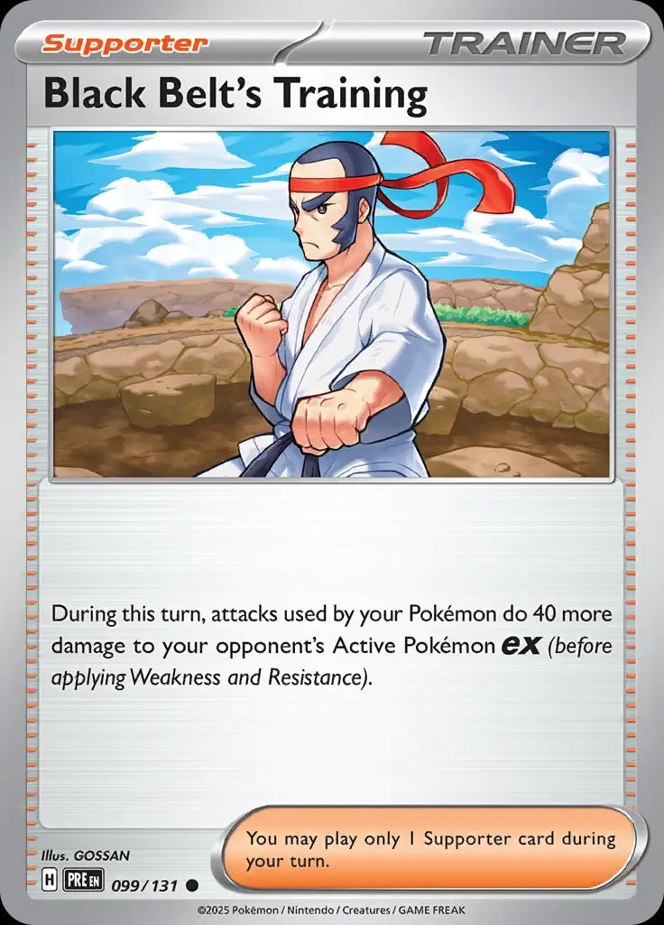 Black Belt's Training - 099/131 - Prismatic Evolutions - Common Normal - NM/M