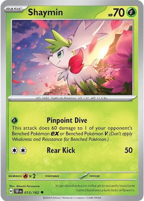 Shaymin - 013/162 - Uncommon - Temporal Forces - Pokemon - NM/M