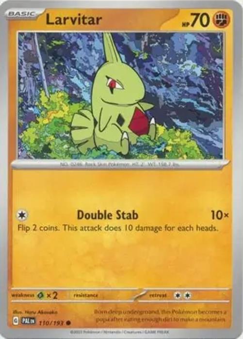 Larvitar - 110/193 - Paldea Evolved - Common - NM/M
