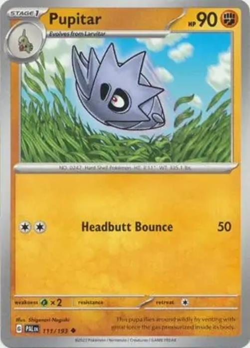 Pupitar - 111/193 - Paldea Evolved - Uncommon - NM/M
