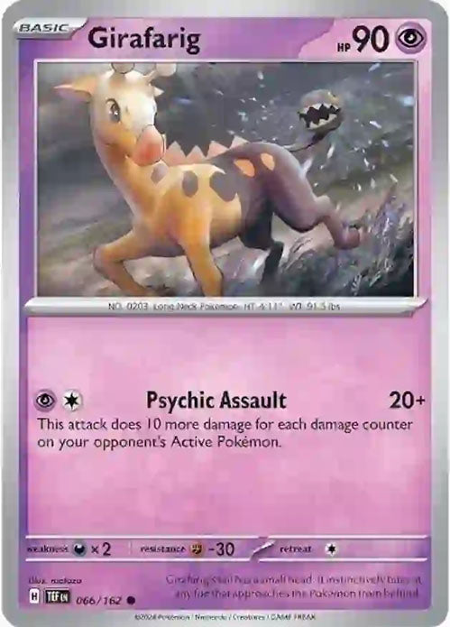 Girafarig - 066/162 - Common - Temporal Forces - Pokemon - NM/M