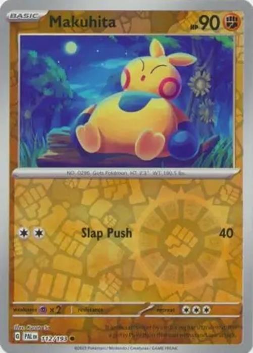 Makuhita - 112/193 - Paldea Evolved - Reverse Holo Common - NM/M