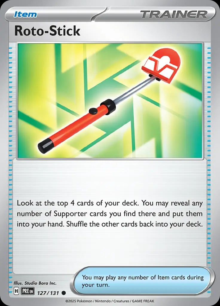 Roto-Stick - 127/131 - Prismatic Evolutions - Common Normal - NM/M