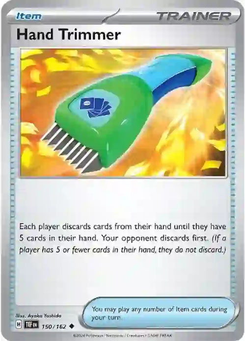 Hand Trimmer - 150/162 - Trainer - Temporal Forces - Pokemon - NM/M