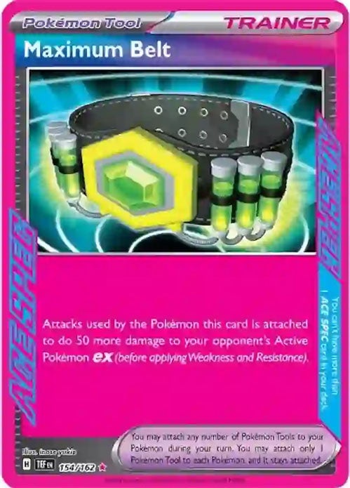 Maximum Belt - 154/162 - ACE SPEC Rare - Temporal Forces - Pokemon - NM/M