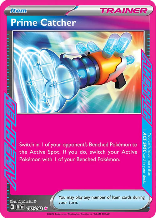 Prime Catcher - 157/162 - ACE SPEC Rare - Temporal Forces - Pokemon - NM/M