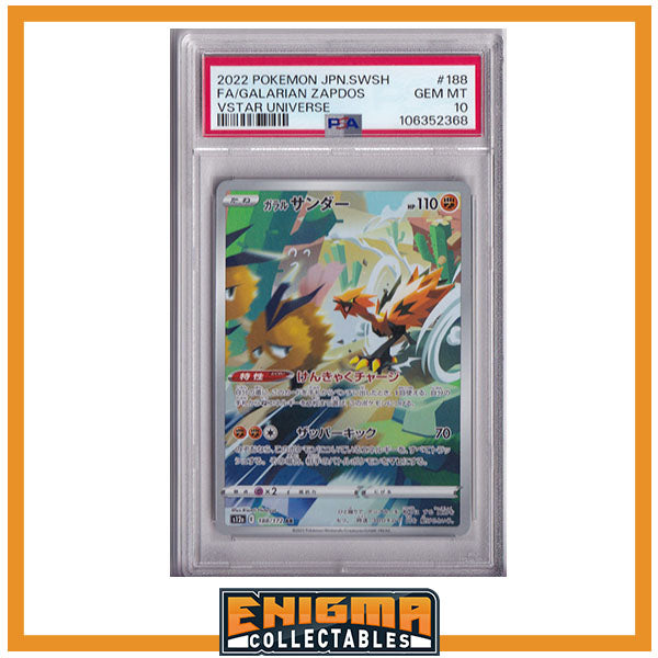 Galarian Zapdos - 188/172 - PSA10 - VSTAR Universe