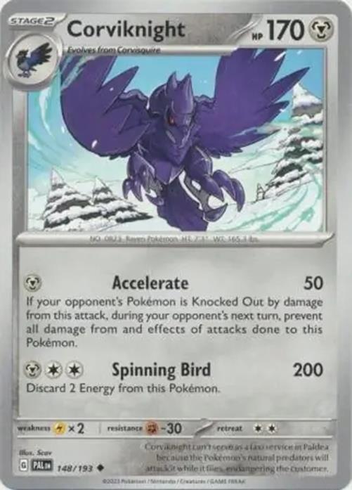 Corviknight - 148/193 - Paldea Evolved - Uncommon - NM/M
