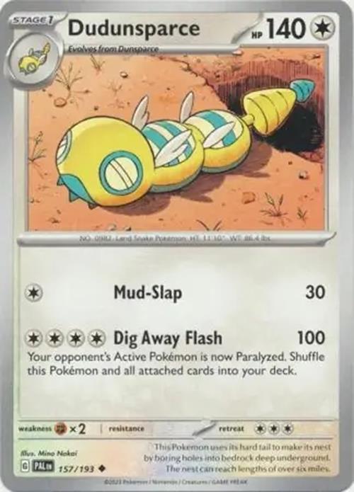 Dudunsparce - 157/193 - Paldea Evolved - Uncommon - NM/M