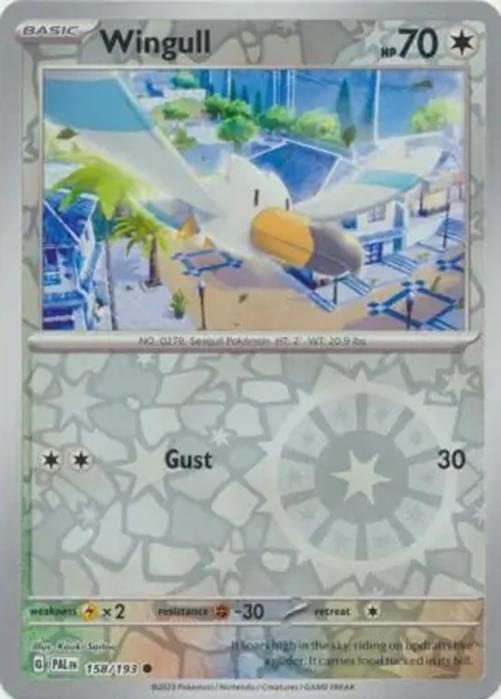 Wingull - 158/193 - Paldea Evolved - Reverse Holo Common - NM/M