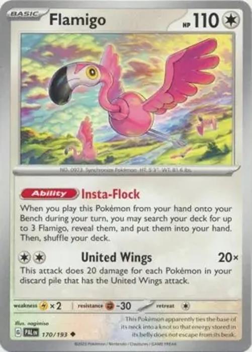 Flamigo - 170/193 - Paldea Evolved - Uncommon - NM/M