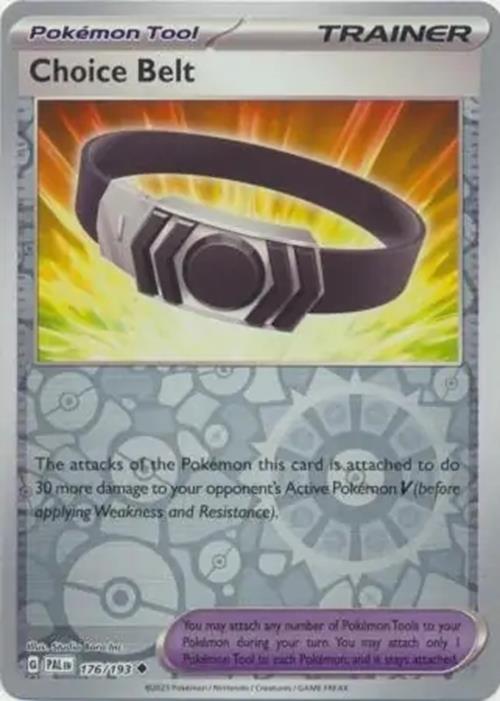 Choice Belt - 176/193 - Paldea Evolved - Reverse Holo Uncommon - NM/M