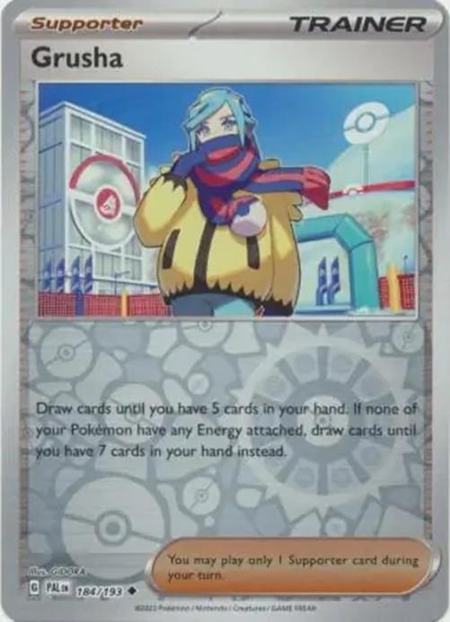 Grusha - 184/193 - Paldea Evolved - Reverse Holo Uncommon - NM/M