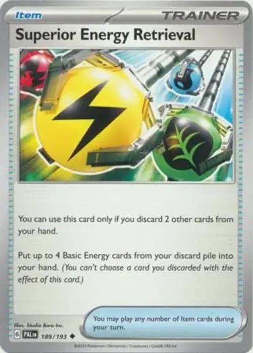 Superior Energy Retrieval - 189/193 - Paldea Evolved - Uncommon - NM/M