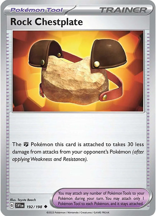 Rock Chestplate - 192/198 - Trainer - Scarlet & Violet - Pokemon - NM/M