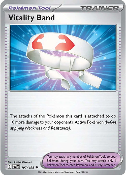 Vitality Band - 197/198 - Trainer - Scarlet & Violet - Pokemon - NM/M