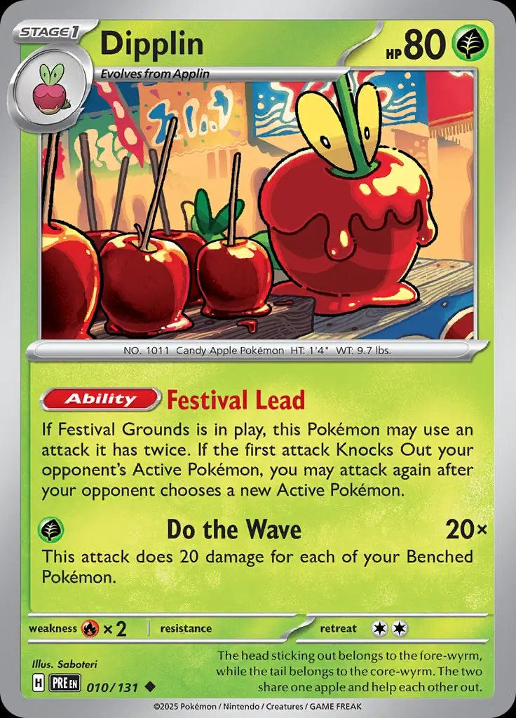 Dipplin - 010/131 - Prismatic Evolutions - Uncommon Normal - NM/M