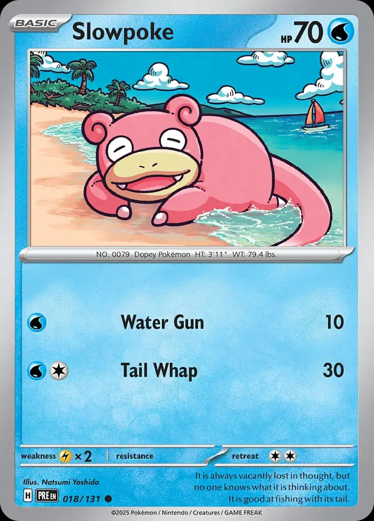 Slowpoke - 018/131 - Prismatic Evolutions - Common Normal - NM/M