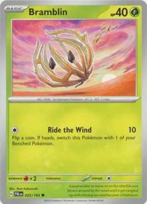 Bramblin - 022/193 - Paldea Evolved - Common - NM/M