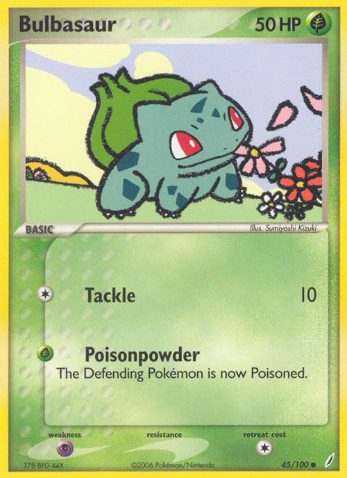 Bulbasaur - 45/100 - Common - Crystal Guardians - Pokemon - MP+