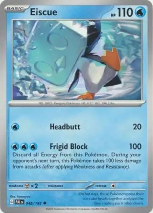 Eiscue - 048/193 - Paldea Evolved - Uncommon - NM/M