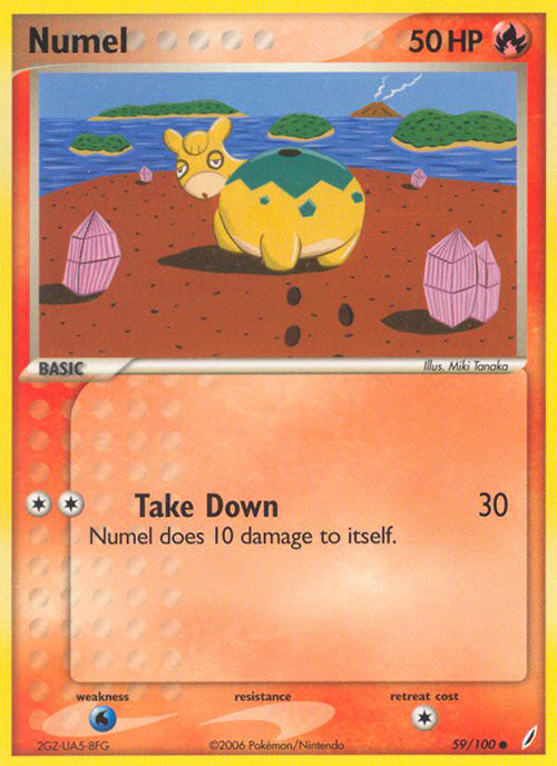 Numel - 59/100 - Common - Crystal Guardians - Pokemon - MP+