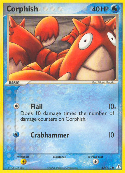 Corphish - 63/110 - Common - Holon Phantoms - Pokemon - MP+