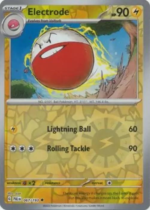Electrode - 067/193 - Paldea Evolved - Reverse Holo Uncommon - NM/M
