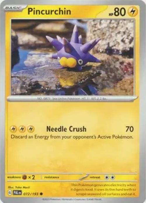 Pincurchin - 072/193 - Paldea Evolved - Common - NM/M