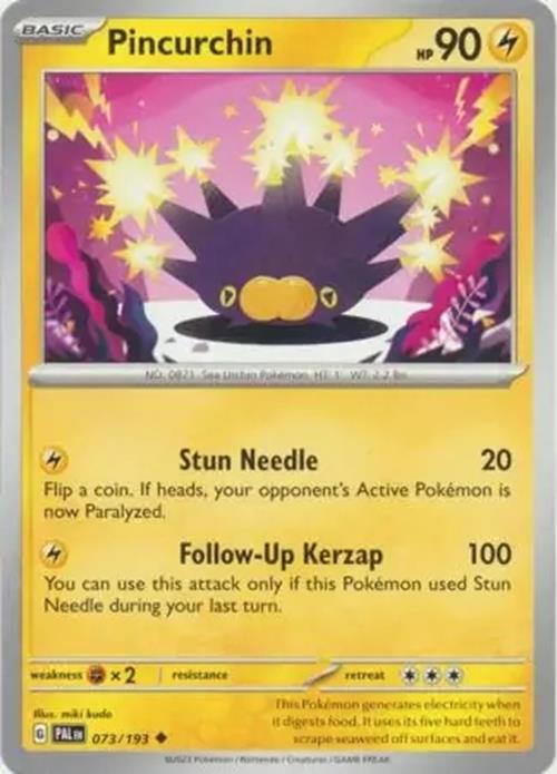 Pincurchin - 073/193 - Paldea Evolved - Uncommon - NM/M