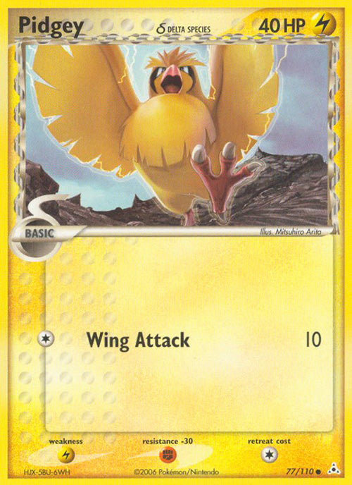 Pidgey - 77/110 - Common - Holon Phantoms - Pokemon - MP+