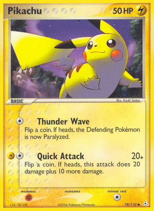 Pikachu - 78/110 - Common - Holon Phantoms - Pokemon - MP+